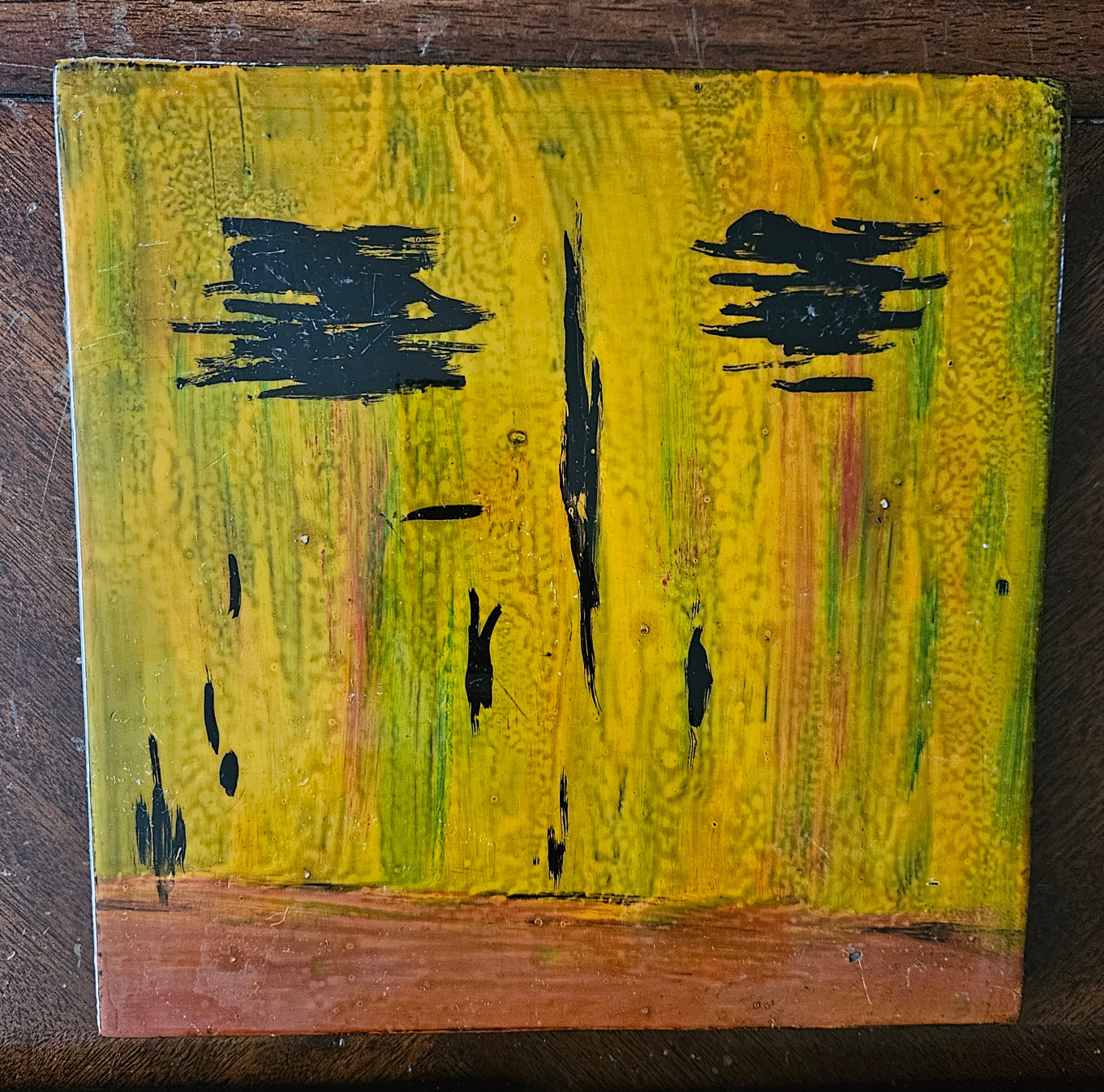 Set of 3 Abstract Art Tiles - photo 2
