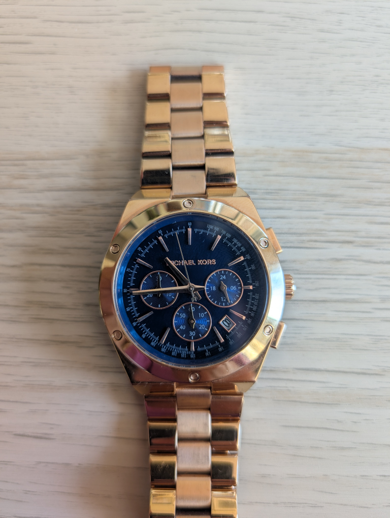 Michael Kors Gold Tone Chronograph Watch
