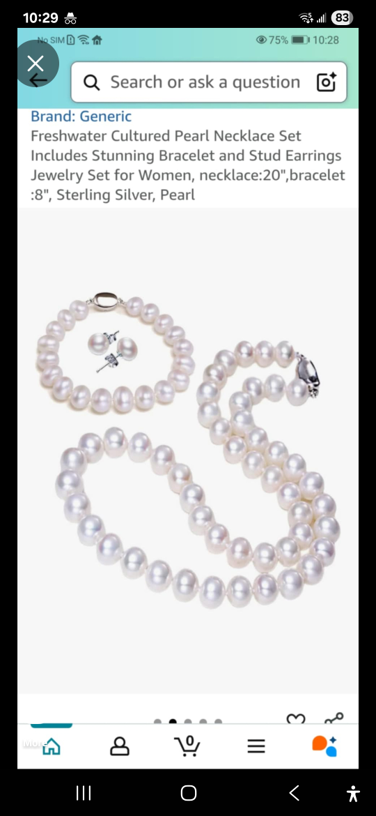 Freshwater Cultured Pearl Necklace Set - New - photo 4