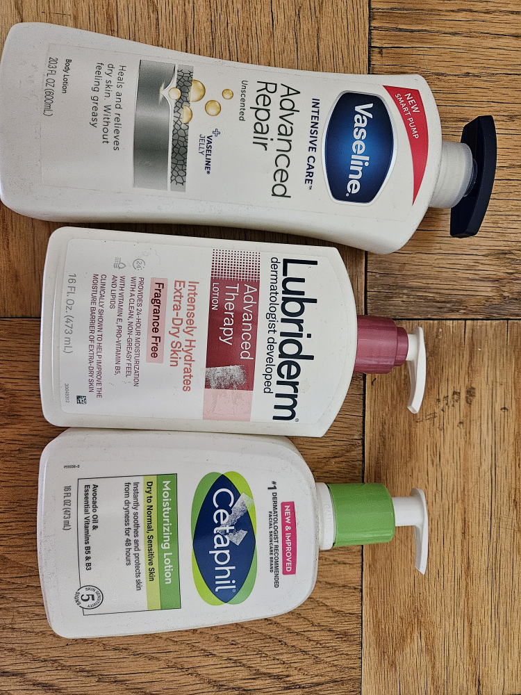 Lubriderm Cetaphil Vaseline