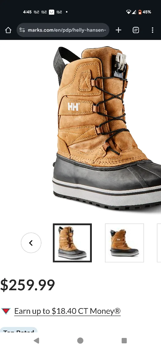 Helly Hansen Lockdown Winter Boots - Size 9 US thumbnail