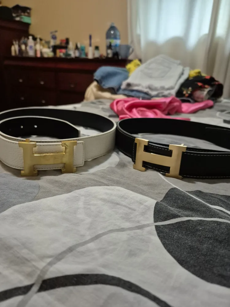 Hermes Belt - Black and White thumbnail