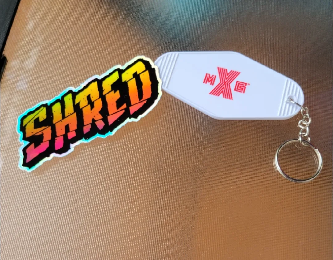 Shred Sticker & MXG Keychain thumbnail