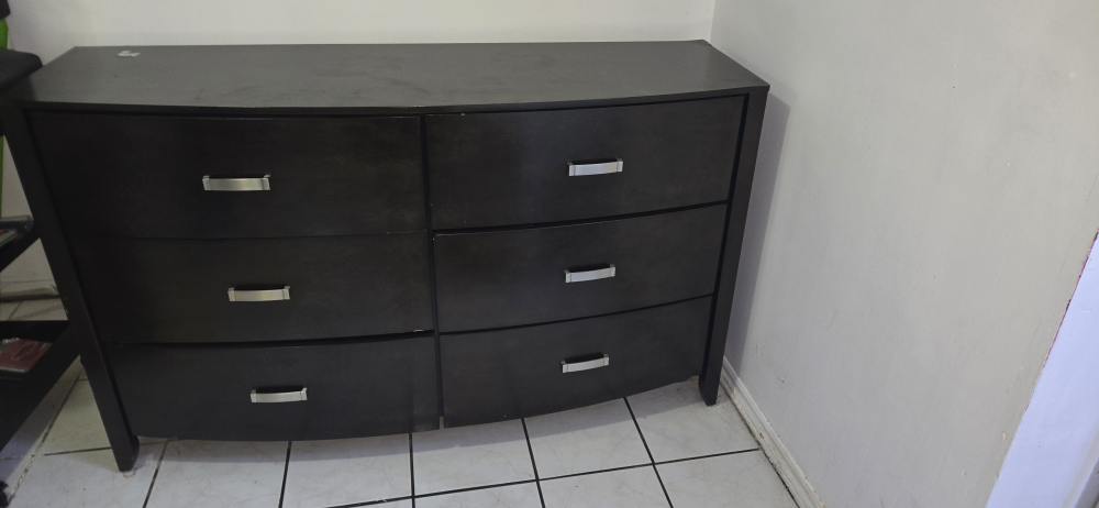 Dark Brown Dresser - 6 Drawers - photo 2