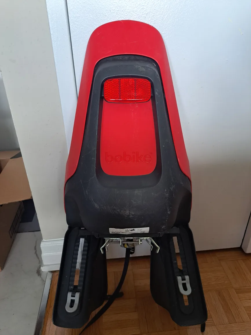 Bobike Child Bike Seat - Red & Black image indicator(3)