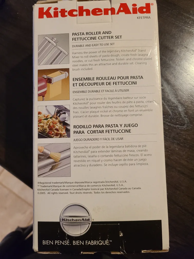 KitchenAid Pasta Roller & Fettuccine Cutter Set image indicator(3)