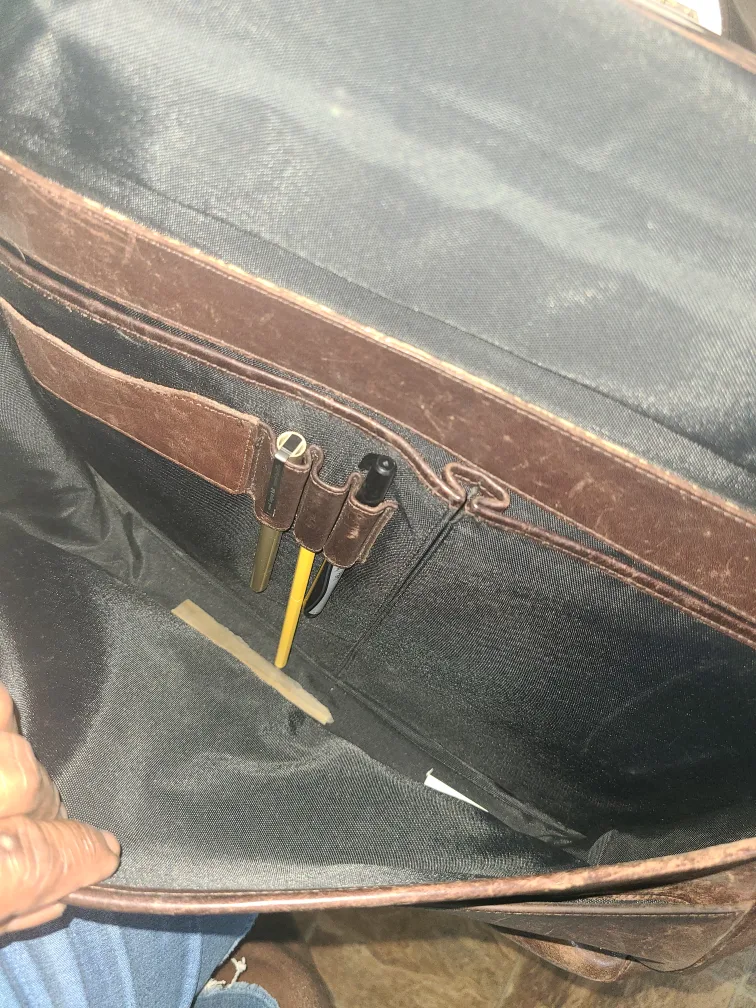 Martin Dingman,  Brown Leather Messenger  Bag image indicator(4)