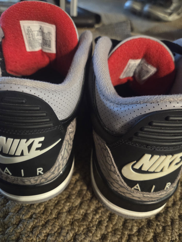 Nike Air Jordan 3 Retro Black/Grey - photo 3