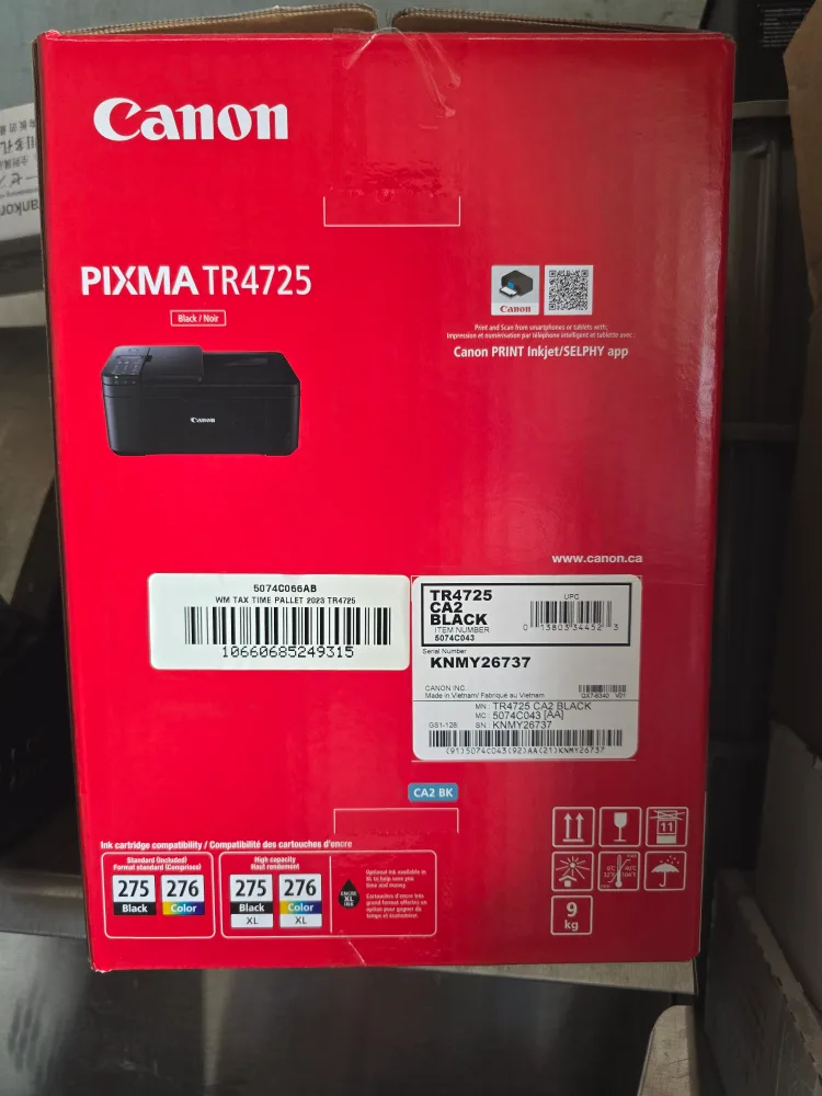 Canon PIXMA TR4725 Black Printer - New in Box thumbnail