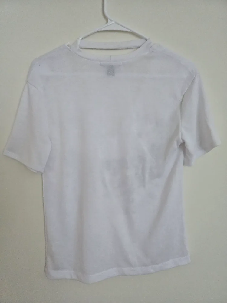 Revamped XS White Graphic T-Shirt image indicator(3)