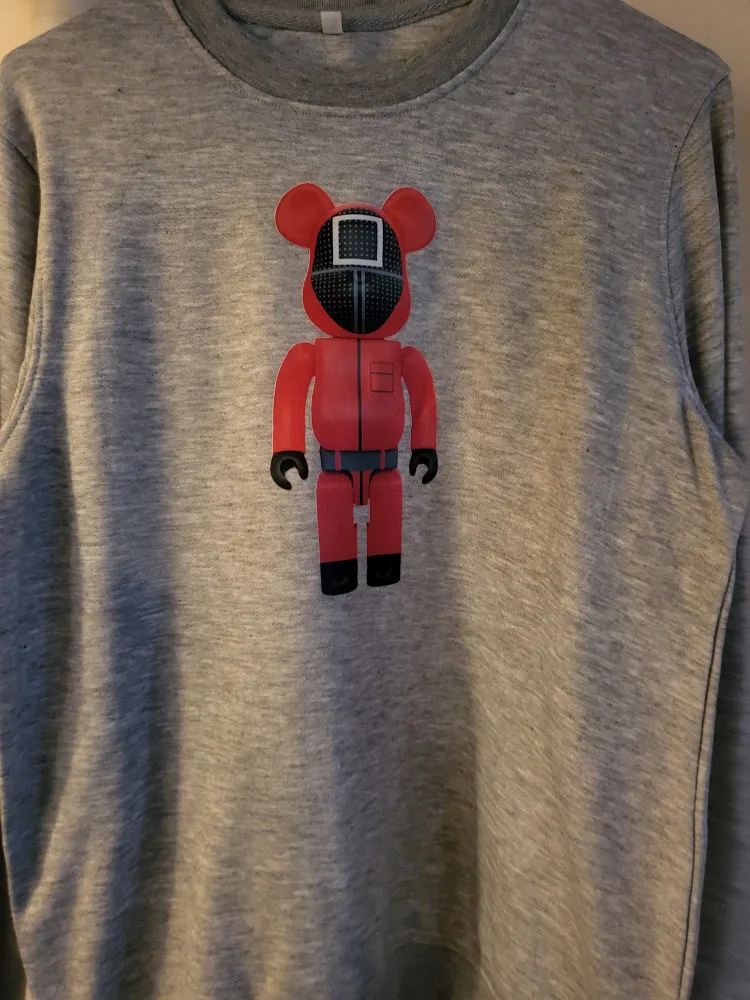 Grey Sweatshirt with Bearbrick Design thumbnail