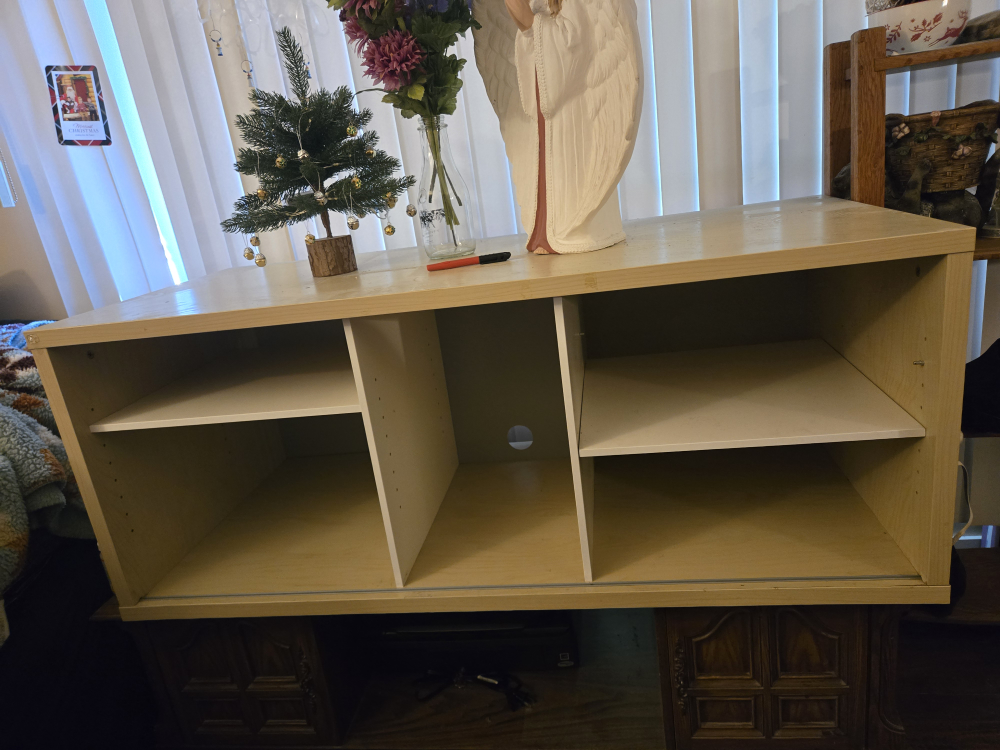 Light Wood Shelf Unit or TV Stand - photo 2