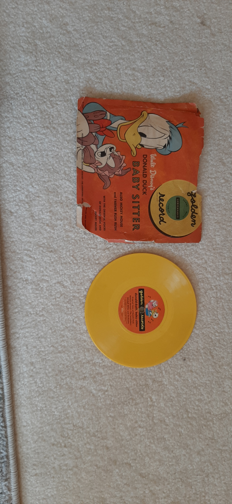 Donald Duck Baby Sitter Golden Record