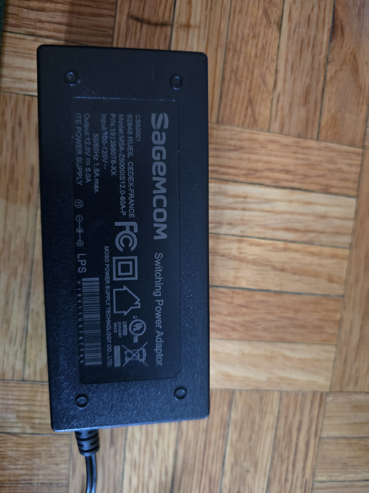 Sagemcom Switching Power Adapter - photo 2