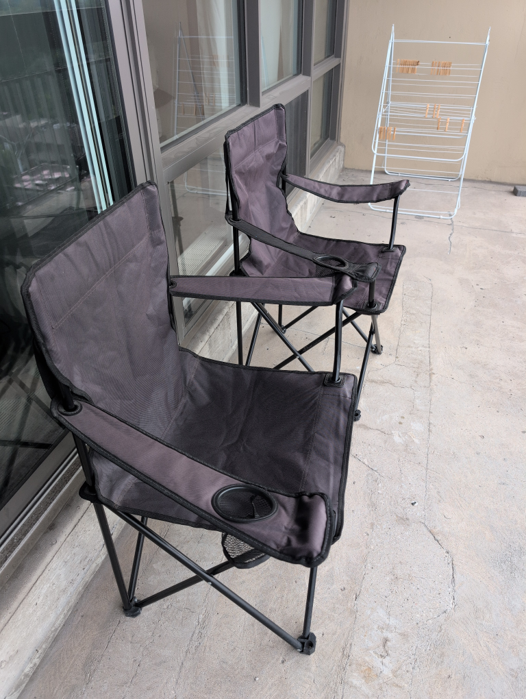 Folding Camp Chairs - Set of 2