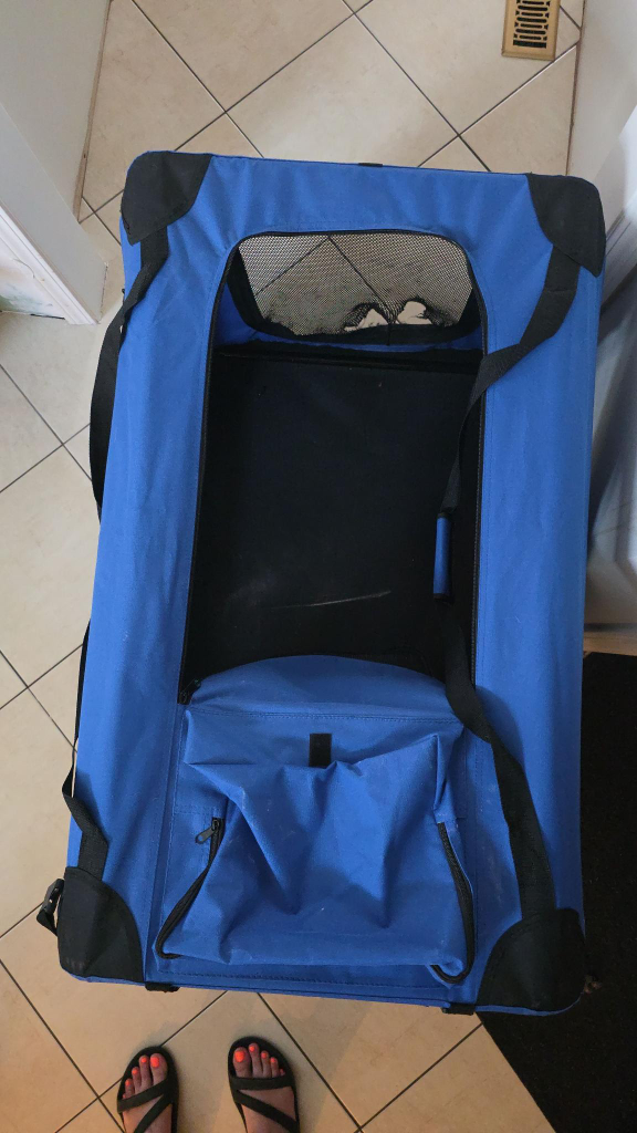 Blue Fabric Pet Crate - photo 3