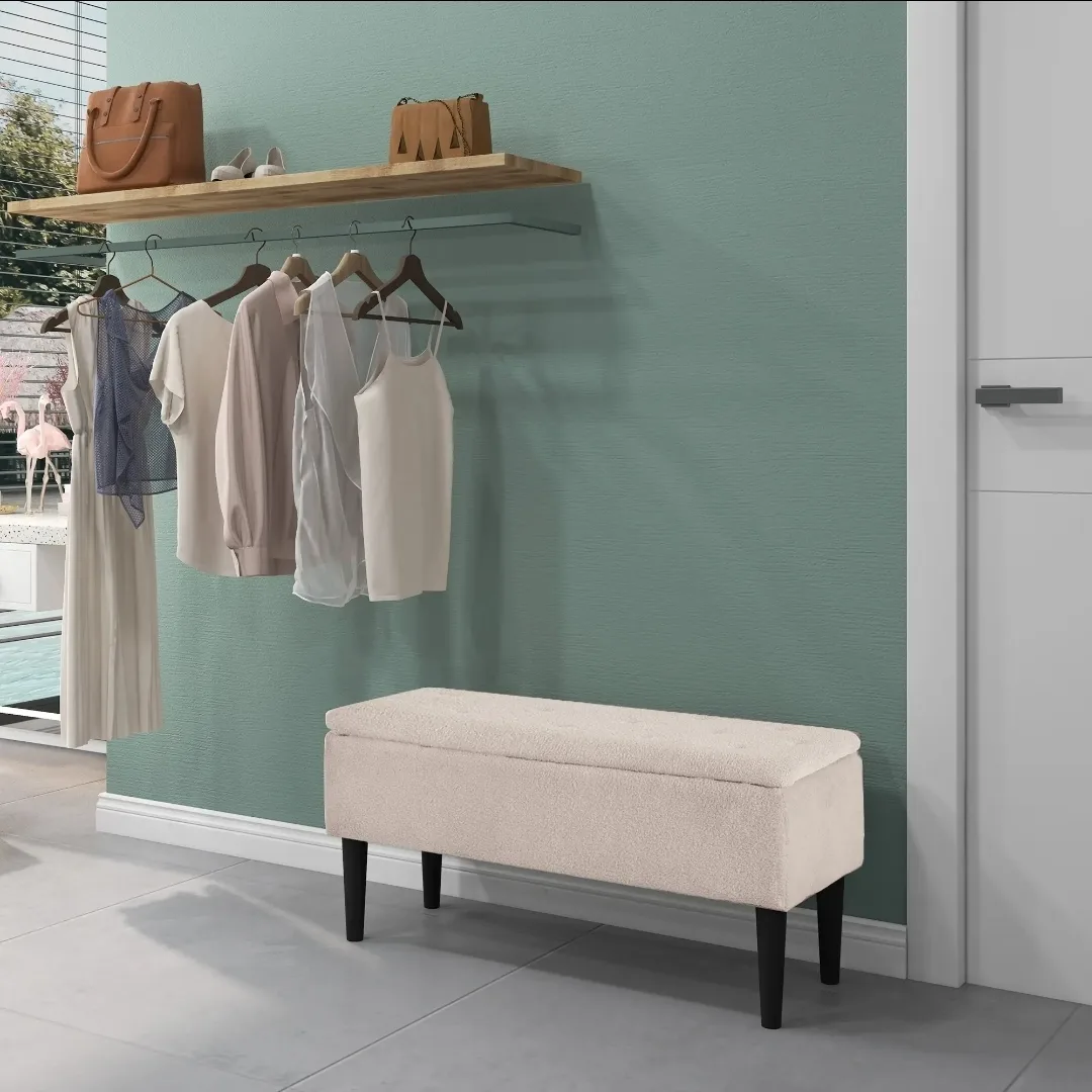 🤍  Modern Storage Bench Ottoman – image indicator(5)