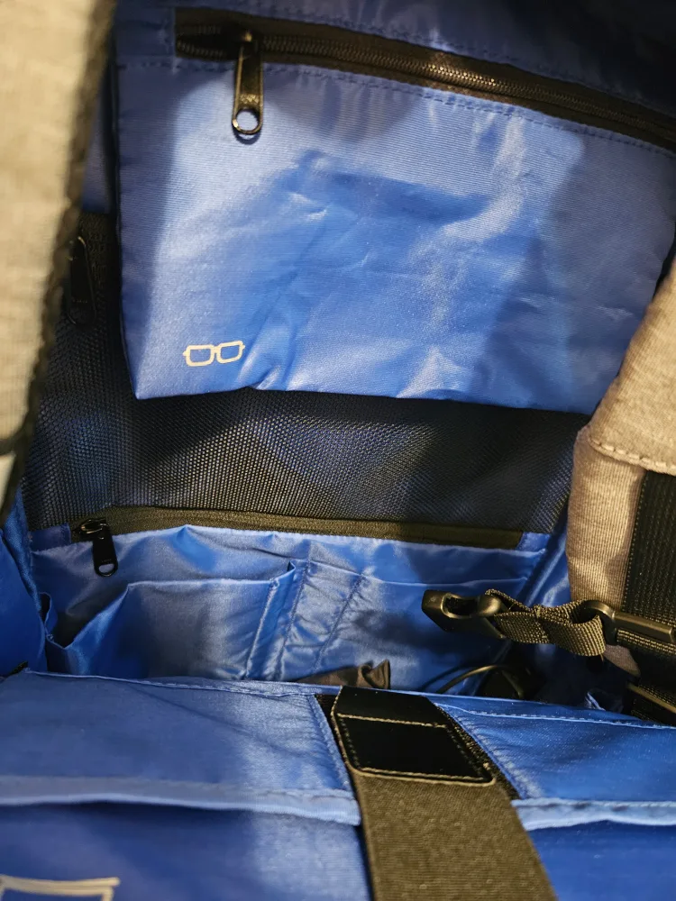 Anti-Theft Grey Backpack image indicator(4)