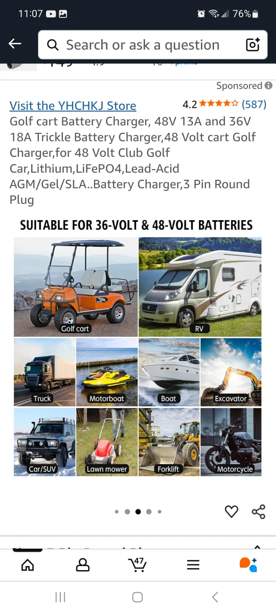 Golf Cart Battery Charger 36V/48V image indicator(4)