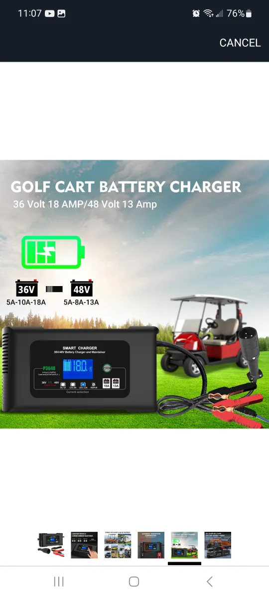 Golf Cart Battery Charger 36V/48V image indicator(5)