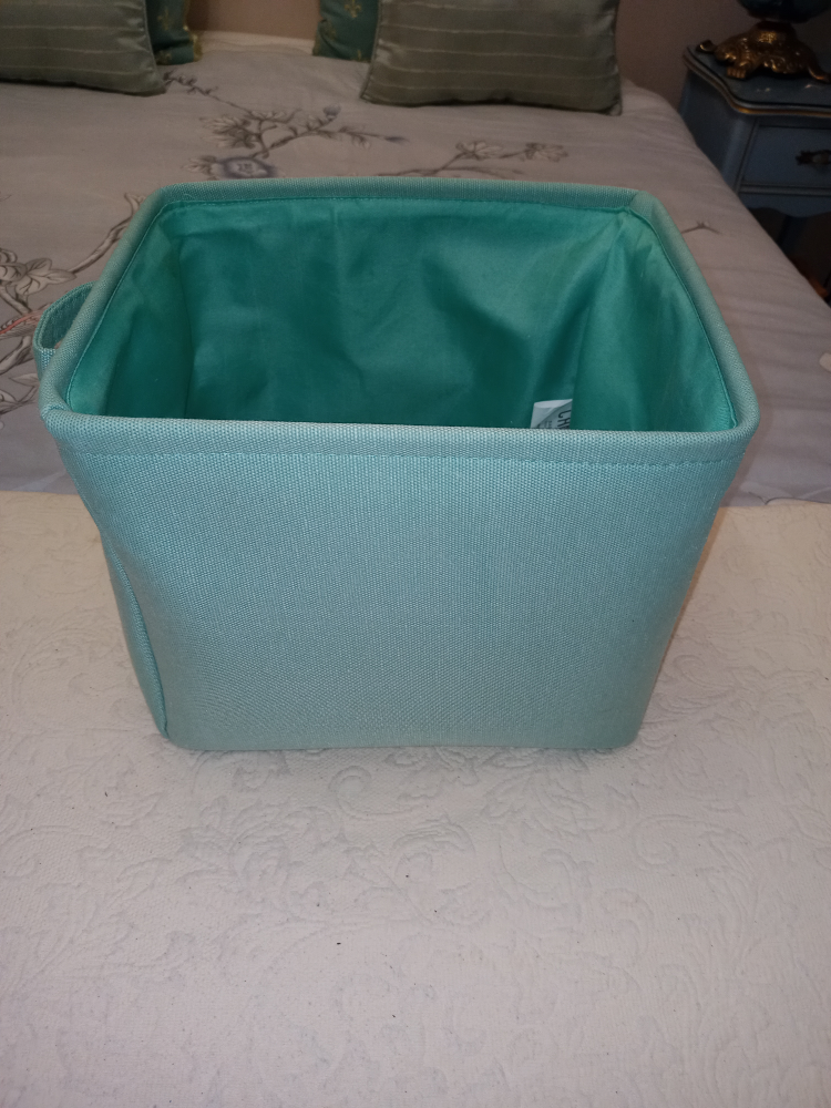 Canvas Storage Basket - Light Green