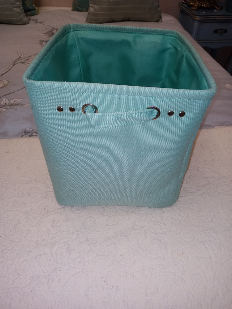 Canvas Storage Basket - Light Green - photo 3