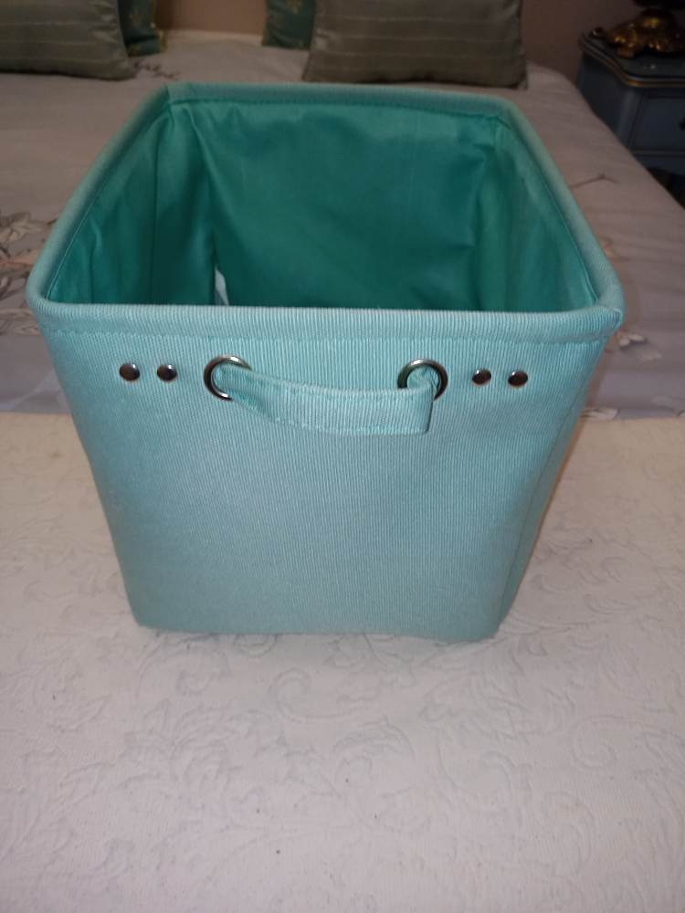 Canvas Storage Basket - Light Green - photo 4