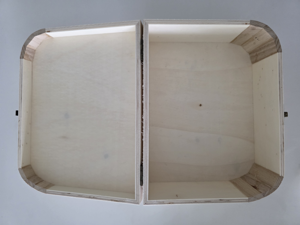 Unfinished Wooden Storage Box with Lid - photo 2