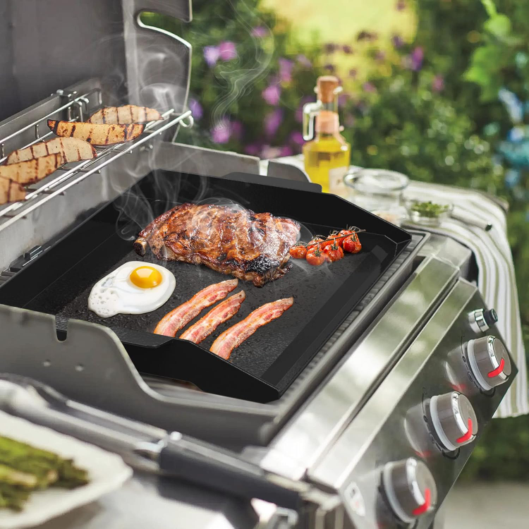 Onlyfire Chef Enamelled Cast Iron Cooking Griddle