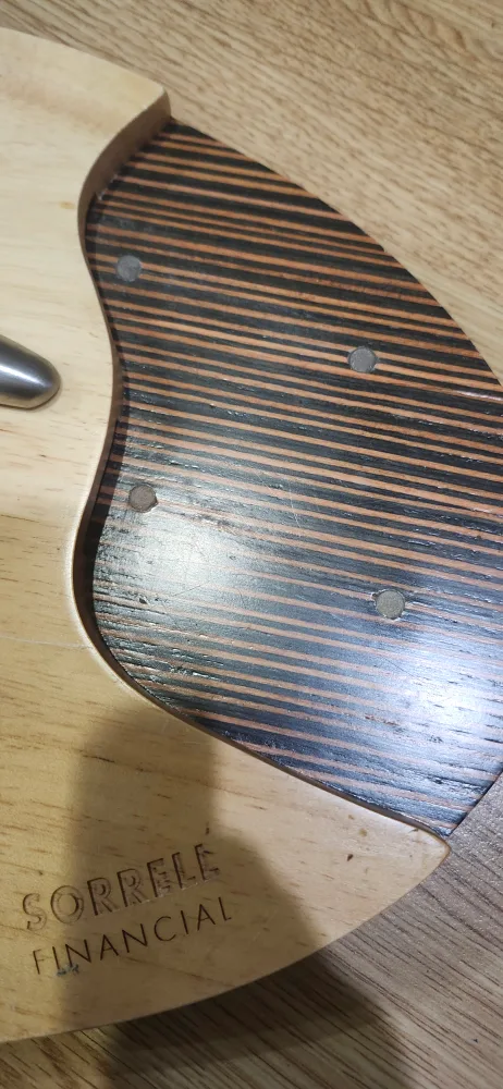 Sorrell Financial cutting Board with two Knives. Price firm image indicator(6)