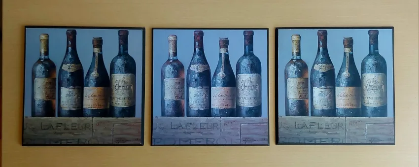 Vintage Wine Bottle Art - Set of 3 thumbnail