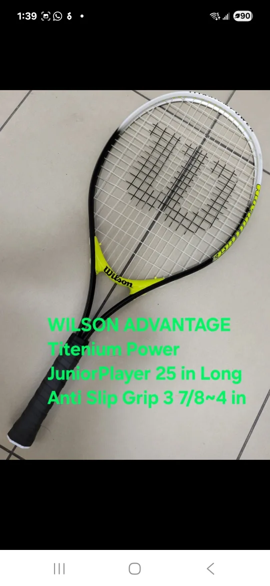 ❤️Tennis Rackets Wilson,Head,Spalding,Junior Players,25-in. long image indicator(5)