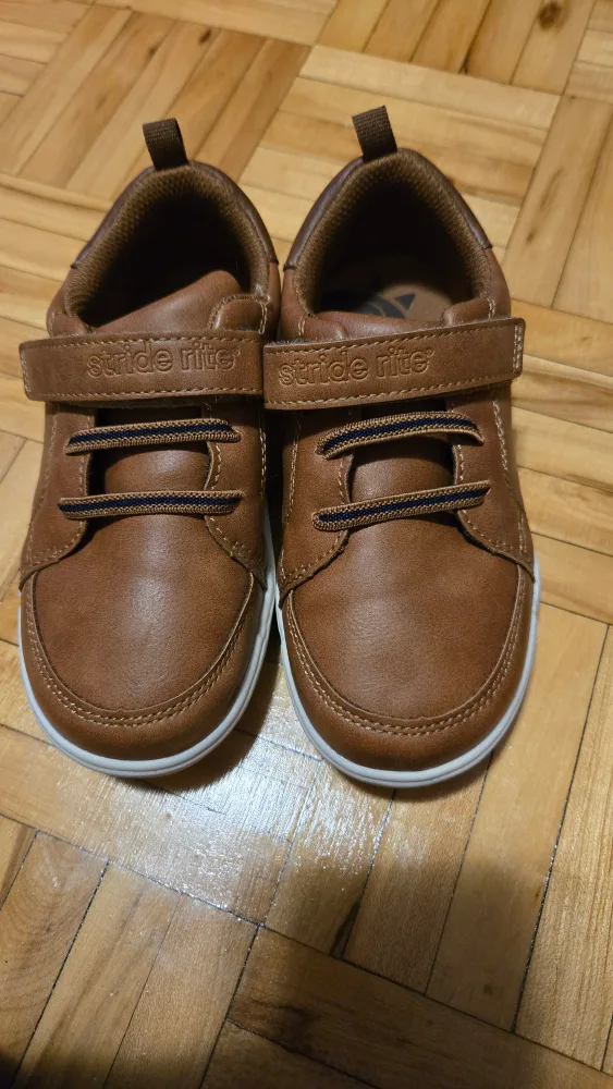 Stride Rite Brown Leather Sneakers, Size 11M image indicator(2)