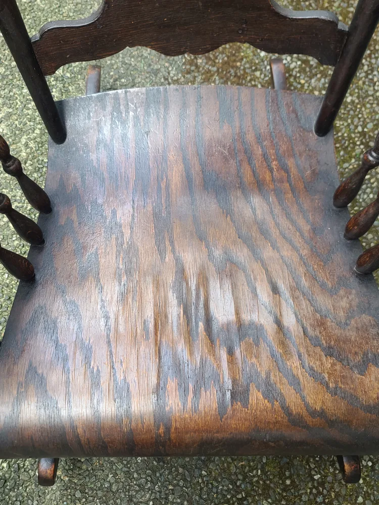 Antique Wooden Rocking Chair image indicator(3)
