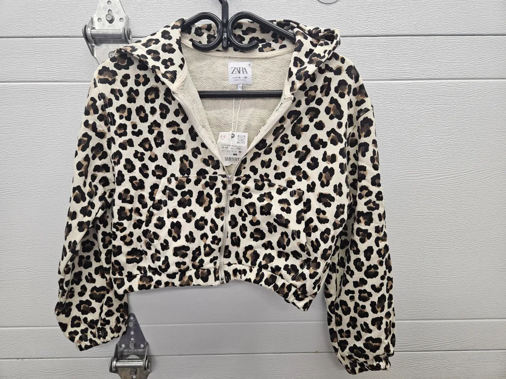 Zara Girl's Animal Print Hoodie - Size 11-12 thumbnail