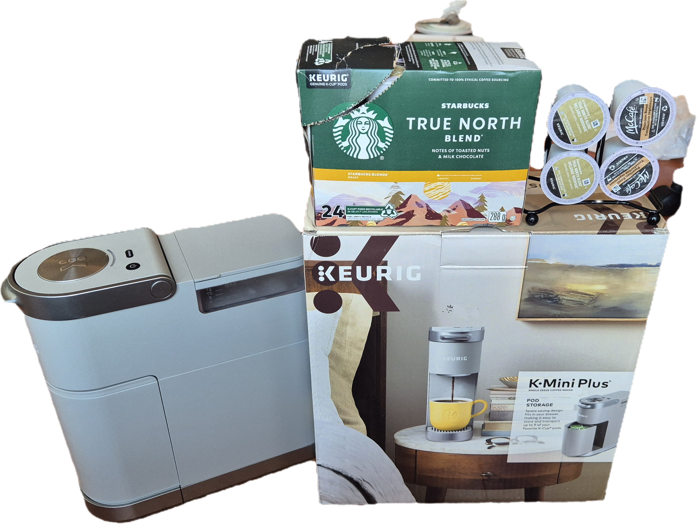 *Moving Out Sale* Keurig K-Mini Plus Coffee Maker with Pods