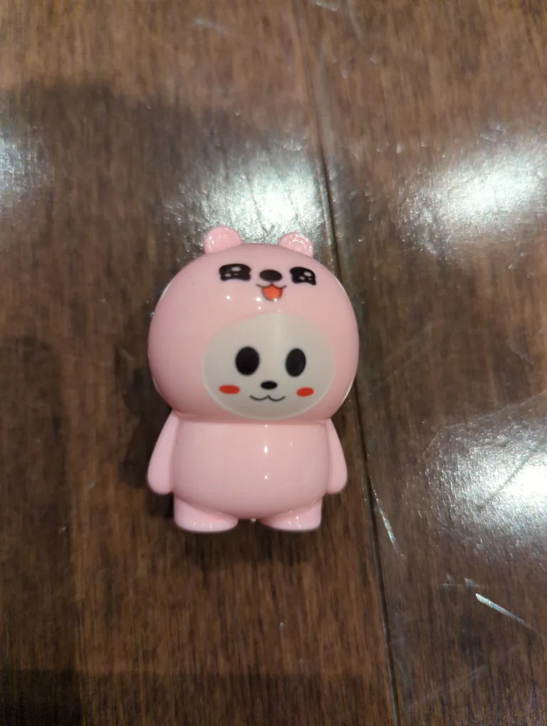 Cute pink bear pencil sharpener thumbnail
