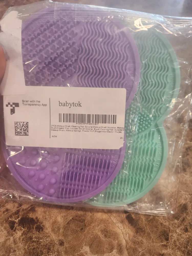 New babytok Makeup Brush Cleaning Mats (2-Pack) thumbnail