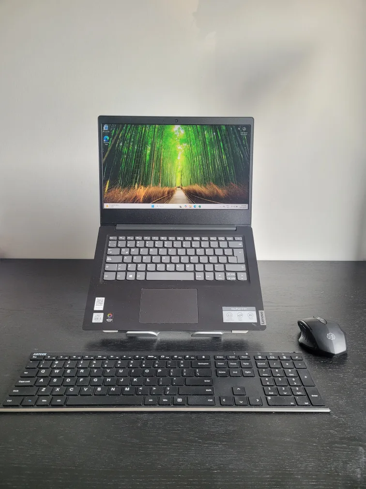 Lenovo IdealPad S145, with wireless keyboard and mouse thumbnail