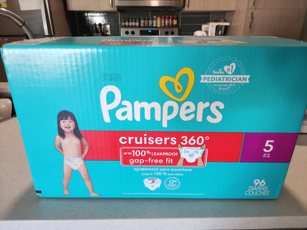 Pampers Cruisers 360° Size 5 (96 Diapers)
