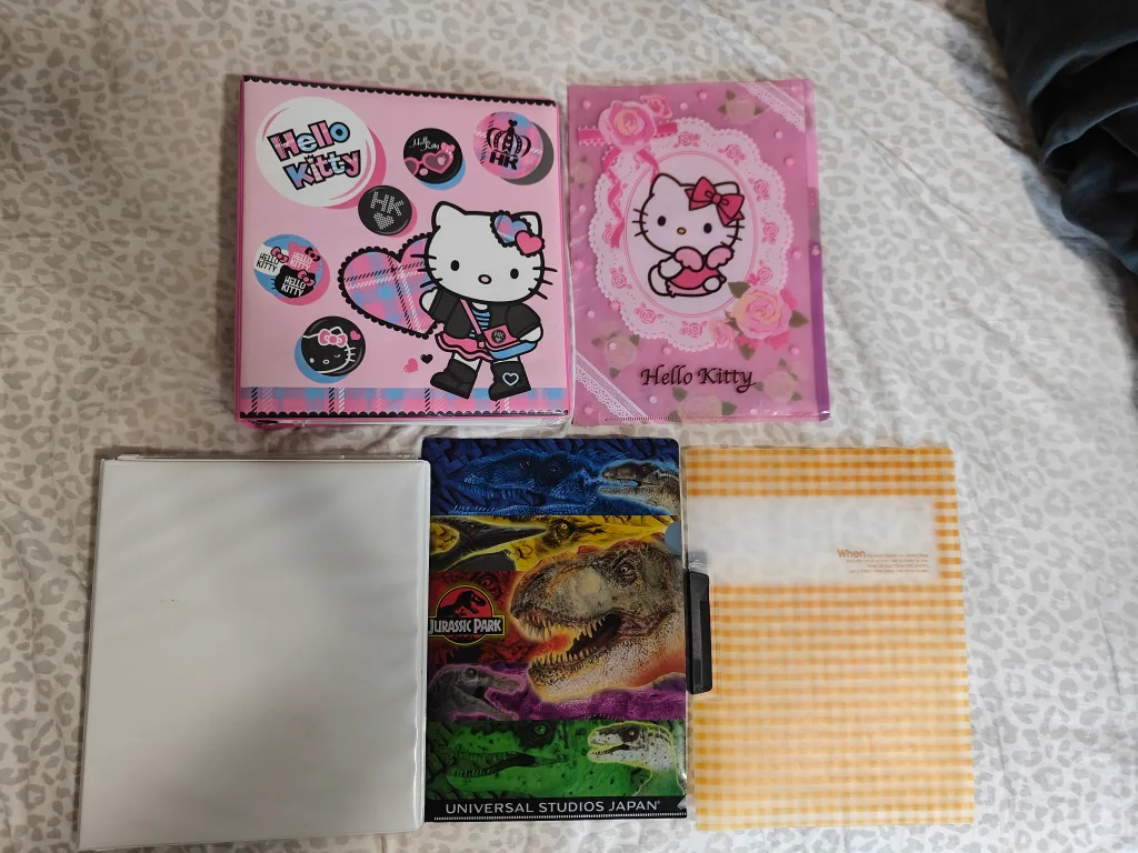 Hello Kitty & Jurassic Park Folder and Binder Set 💖🧡 image indicator(2)
