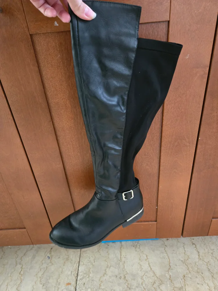 Black Over-the-Knee Boots - Size 10 thumbnail
