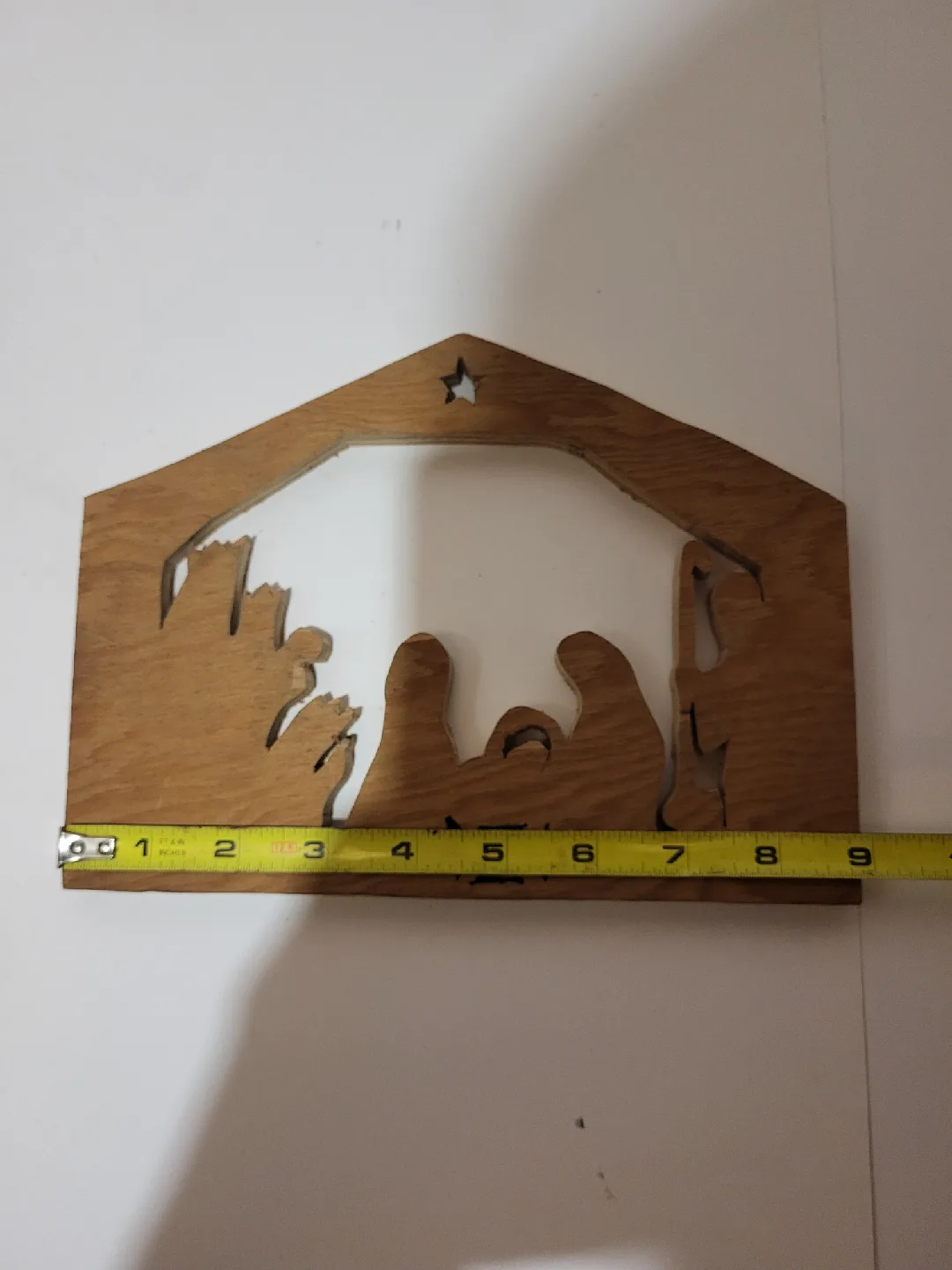 Wooden Nativity Scene Decoration- Unsanded image indicator(3)