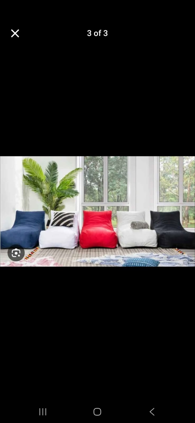 Comfy Structube Bean Bag Chair - White - photo 2
