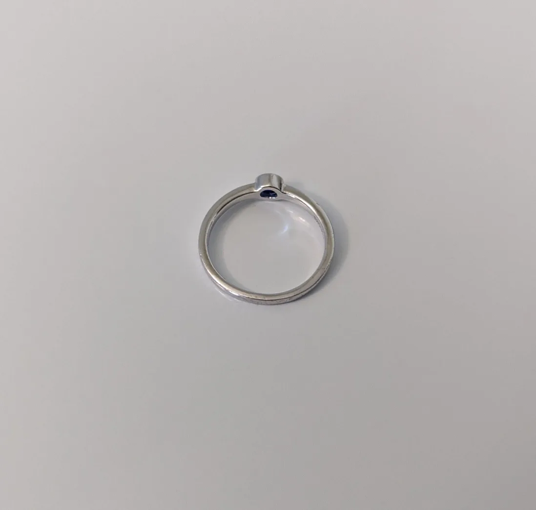 💍 925 Sterling Silver Cubic Zirconia Bezel Ring image indicator(4)
