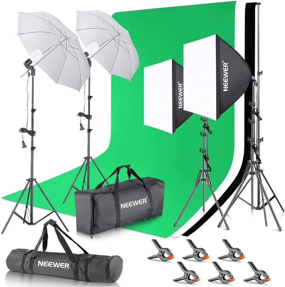 Neewer Photography Studio Lighting Kit - Complete Set