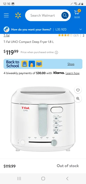 T-Fal UNO Compact Deep Fryer 1.8 L! ON SALE!!!