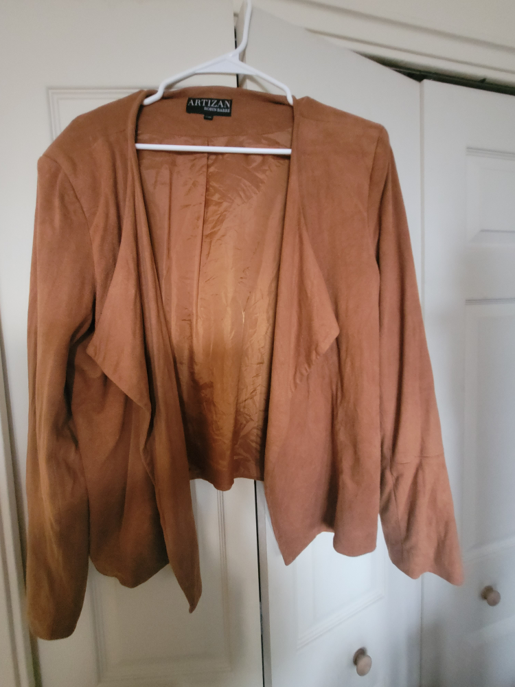 Brown suede type jacket