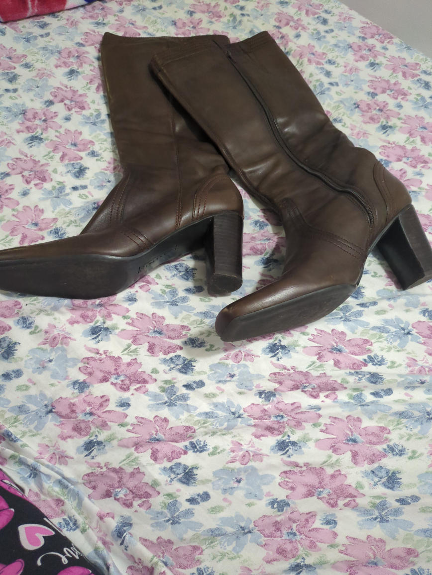 Marc Fisher Brown Leather Knee High Boots - photo 2