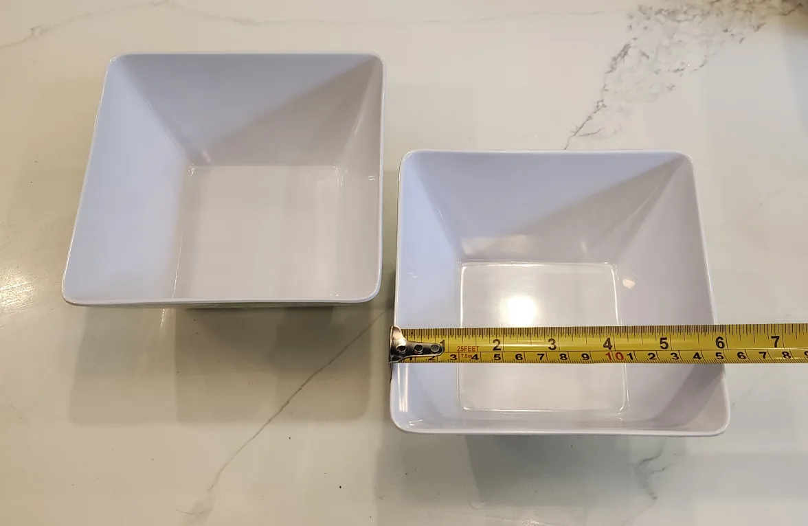 Serving Tray & Bowls Set - Leaf Pattern - Acrylic image indicator(6)